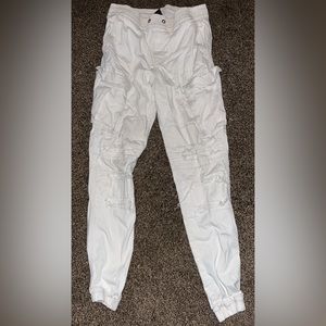Ripped cargo jeans MEN color white size small